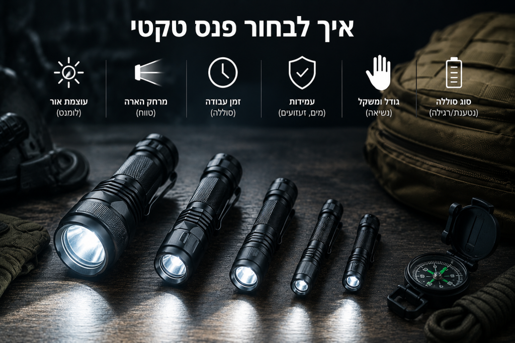 איך בוחרים פנס טקטי